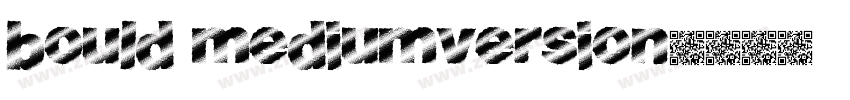 Bould MediumVersion字体转换